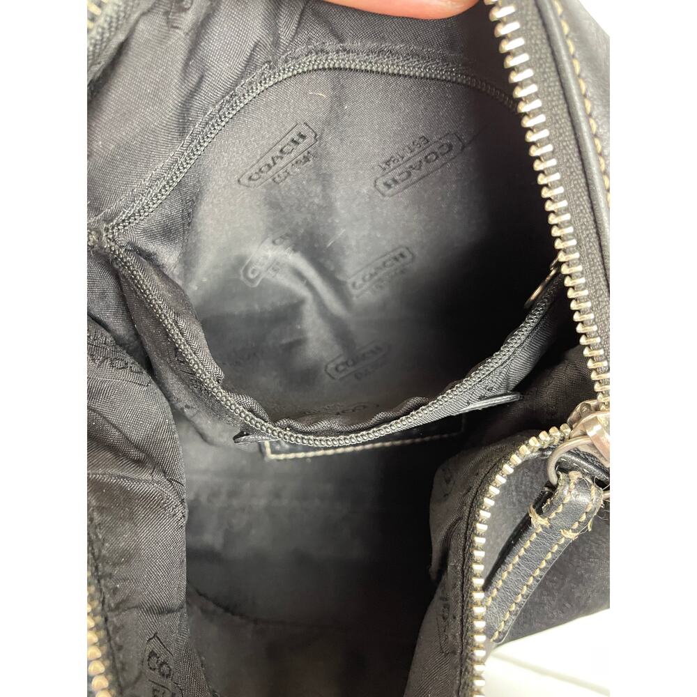 Vintage Coach Legacy Demi Hobo Bag Black Leather Shoulder Bag 9564 Read Flaw - Picture 12 of 12
